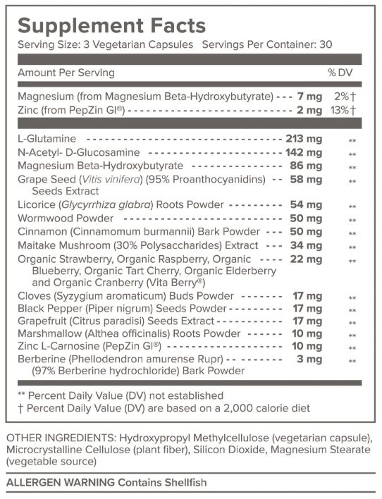 Total Restore supplement facts