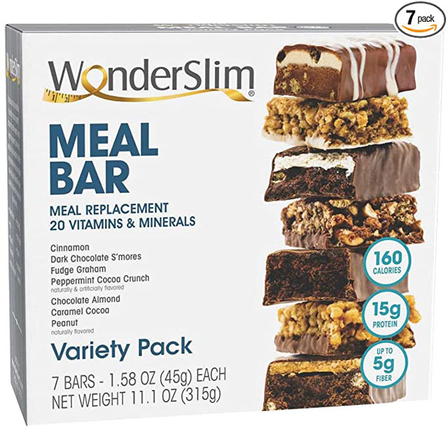 WonderSlim Meal Bar with lean protein to lose weight