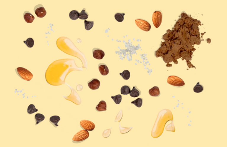 ingredients in Zing Double Nut Brownie protein bar